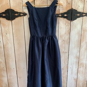 ALFRED SUNG Navy Formal Gown